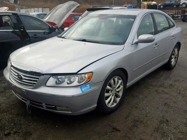 KMHFC46F98A290518 - 2008 HYUNDAI AZERA SE SILVER photo 2