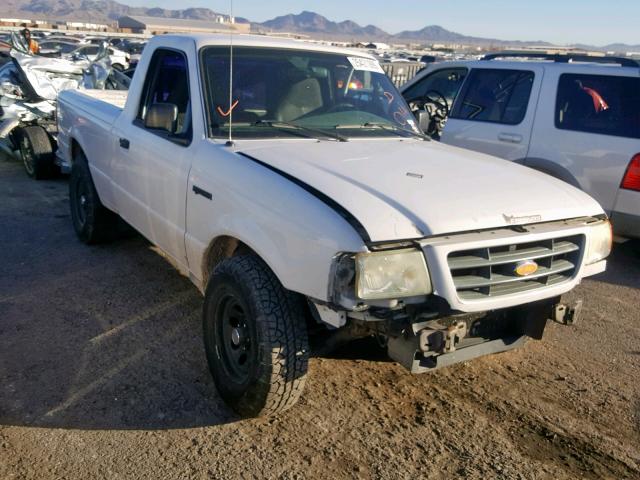 1FTYR10D93PB76459 - 2003 FORD RANGER WHITE photo 1