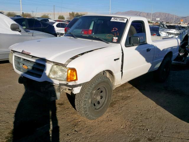 1FTYR10D93PB76459 - 2003 FORD RANGER WHITE photo 2