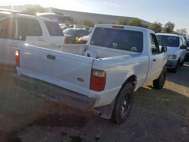 1FTYR10D93PB76459 - 2003 FORD RANGER WHITE photo 4