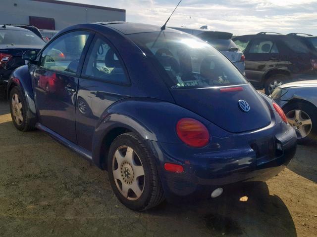 3VWCC21C4YM496600 - 2000 VOLKSWAGEN NEW BEETLE Mavi foto 3