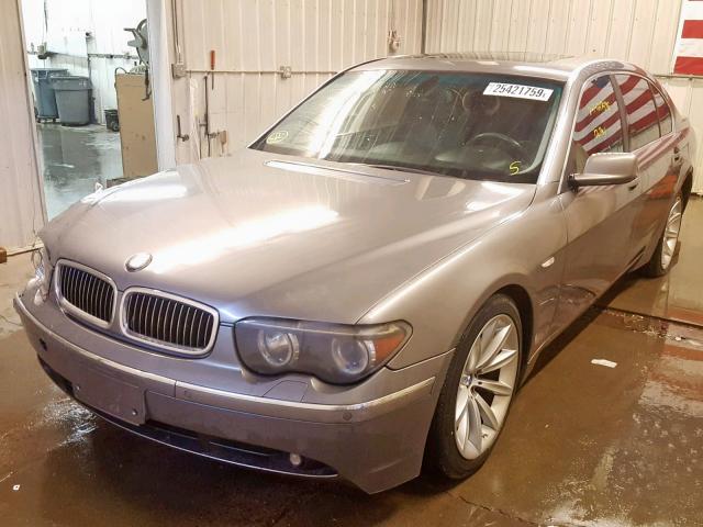 WBAGN63494DS49314 - 2004 BMW 745 LI GRAY photo 2