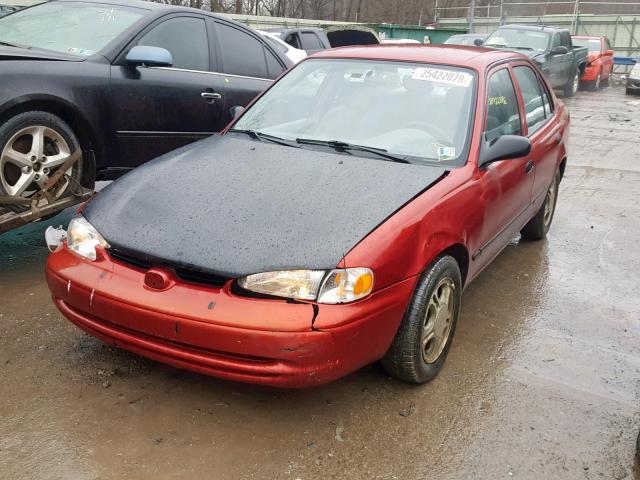 1Y1SK52811Z418630 - 2001 CHEVROLET GEO PRIZM RED photo 2