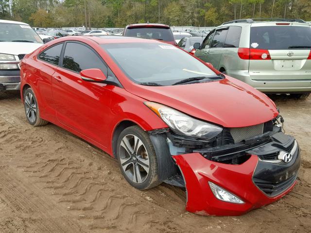 KMHDH6AE4DU009804 - 2013 HYUNDAI ELANTRA CO RED photo 1