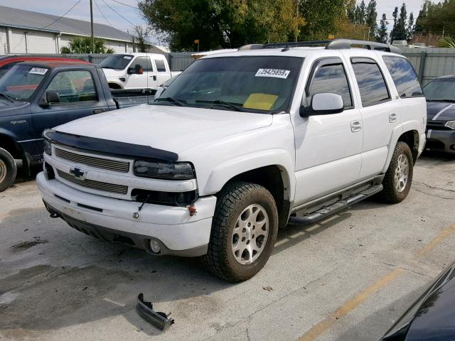 1GNEK13Z54R158746 - 2004 CHEVROLET TAHOE K150 WHITE photo 2