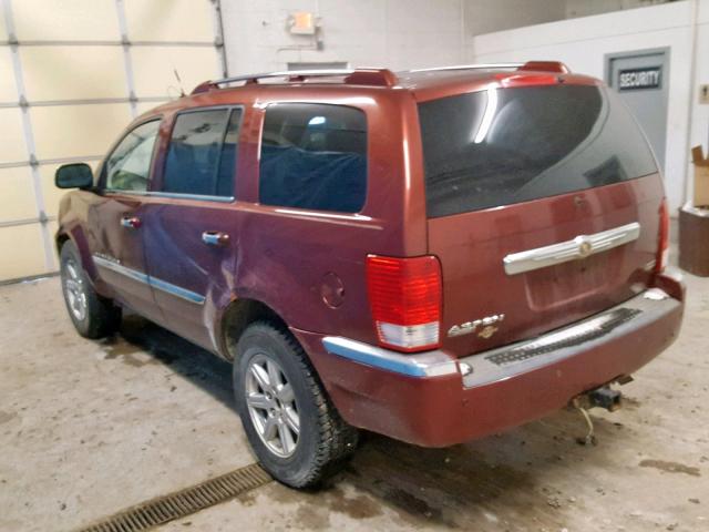 1A8HW58P77F543863 - 2007 CHRYSLER ASPEN LIMI RED photo 3