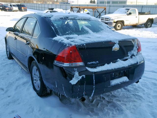 2G1WA5E32E1171263 - 2014 CHEVROLET IMPALA LIM BLACK photo 3