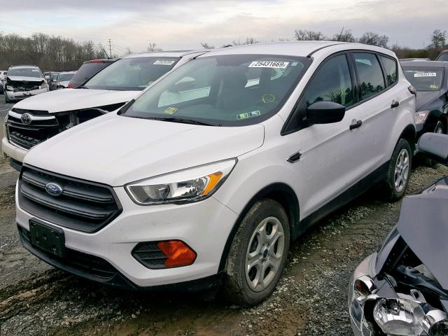 1FMCU0F71HUE20212 - 2017 FORD ESCAPE S WHITE photo 2