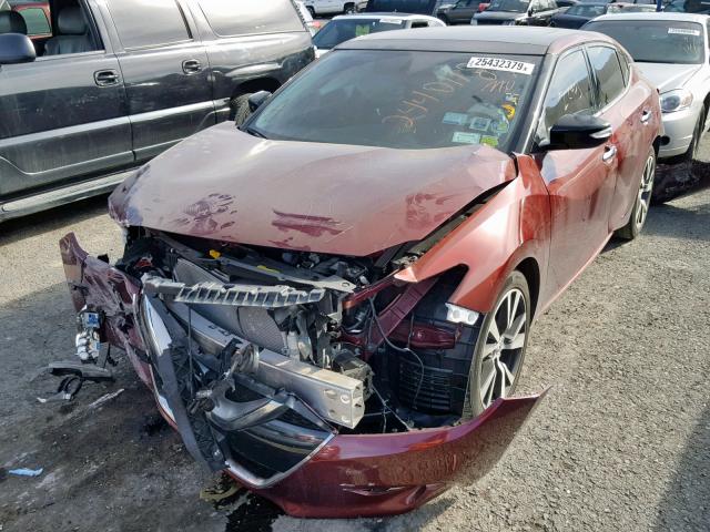 1N4AA6AP1GC429307 - 2016 NISSAN MAXIMA 3.5 RED photo 2