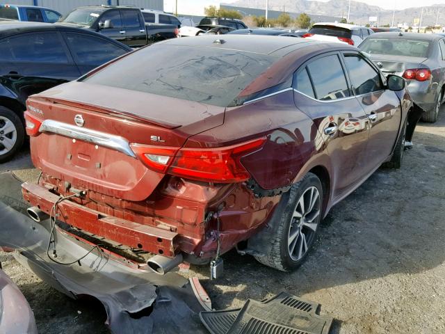 1N4AA6AP1GC429307 - 2016 NISSAN MAXIMA 3.5 RED photo 4