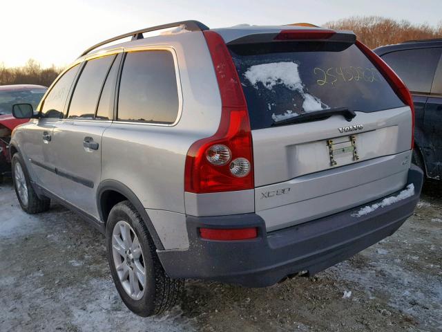 YV1CM911X51149962 - 2005 VOLVO XC90 T6 SILVER photo 3