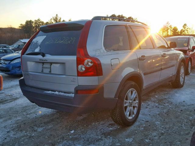 YV1CM911X51149962 - 2005 VOLVO XC90 T6 SILVER photo 4