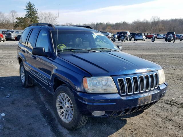 1J8GX58N62C216517 - 2002 JEEP GRAND CHER BLUE photo 1