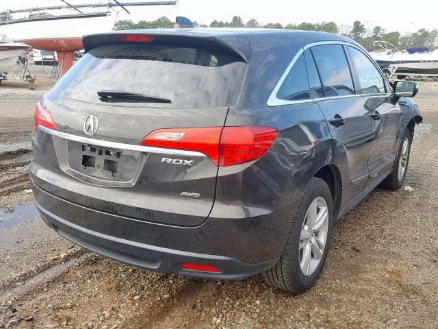 5J8TB4H52FL014375 - 2015 ACURA RDX TECHNO GRAY photo 4