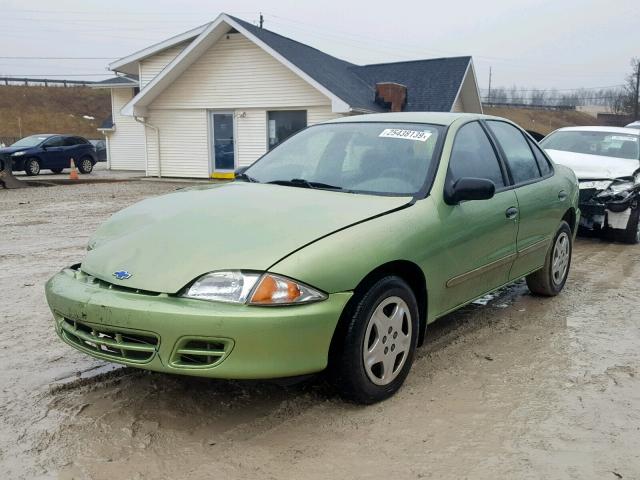 1G1JF524327247709 - 2002 CHEVROLET CAVALIER L GREEN photo 2