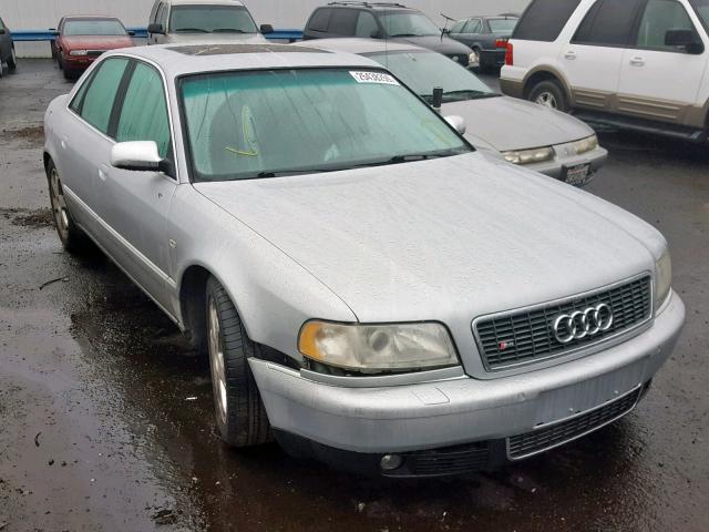 WAUGU54DX1N011490 - 2001 AUDI S8 QUATTRO SILVER photo 1