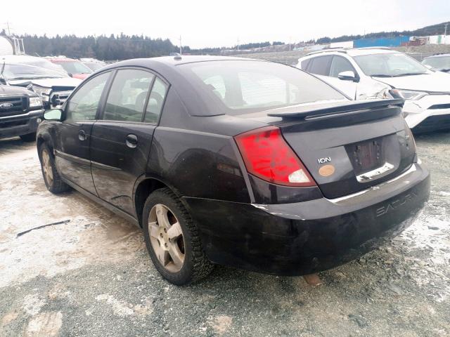 1G8AL55B67ZZ12424 - 2007 SATURN ION LEVEL BLACK photo 3