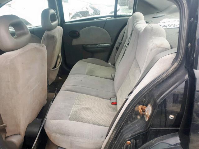 1G8AL55B67ZZ12424 - 2007 SATURN ION LEVEL BLACK photo 6