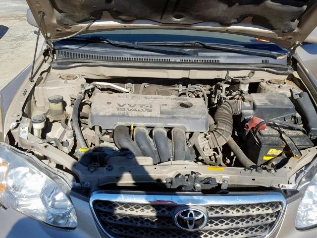 2T1BR32EX6C596242 - 2006 TOYOTA COROLLA CE GOLD photo 7