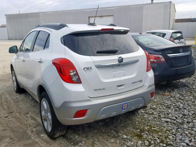 KL4CJFSB9GB516412 - 2016 BUICK ENCORE CON WHITE photo 3