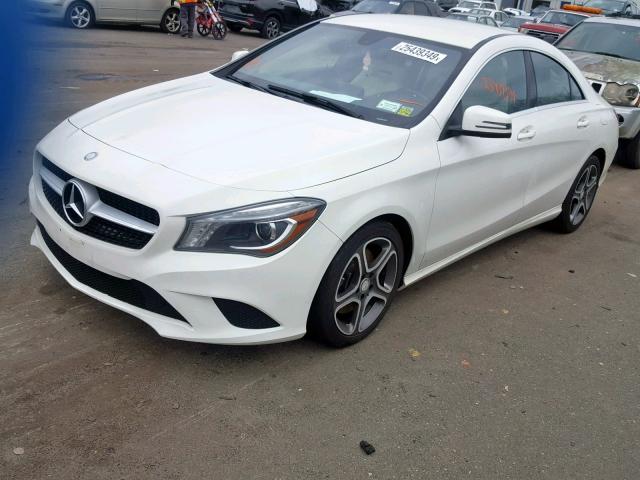 WDDSJ4GB7EN139983 - 2014 MERCEDES-BENZ CLA 250 4M WHITE photo 2