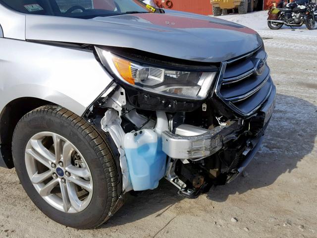 2FMPK3J98GBB95793 - 2016 FORD EDGE SEL SILVER photo 9