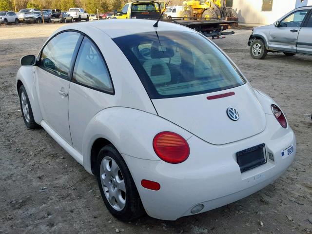 3VWCB21C02M406501 - 2002 VOLKSWAGEN NEW BEETLE WHITE photo 3