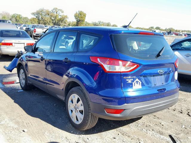 1FMCU0F71DUA91120 - 2013 FORD ESCAPE S BLUE photo 3