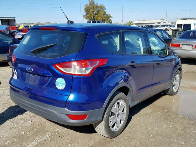 1FMCU0F71DUA91120 - 2013 FORD ESCAPE S BLUE photo 4