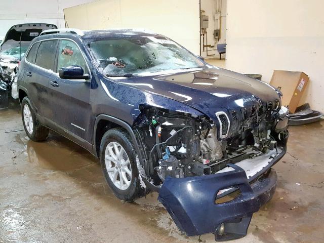 1C4PJMCB9FW653786 - 2015 JEEP CHEROKEE L BLUE photo 1