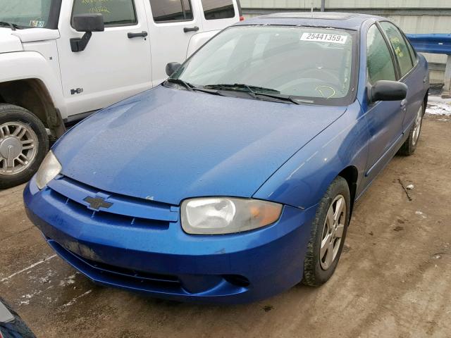 1G1JF52F857184547 - 2005 CHEVROLET CAVALIER L BLUE photo 2