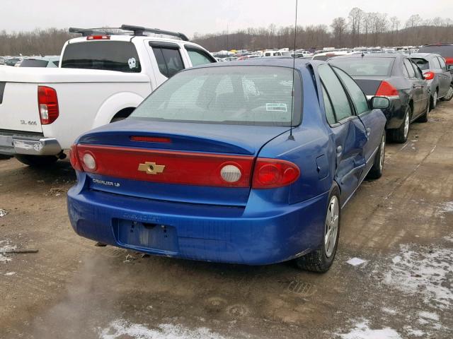 1G1JF52F857184547 - 2005 CHEVROLET CAVALIER L BLUE photo 4