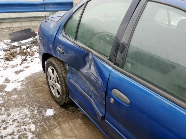 1G1JF52F857184547 - 2005 CHEVROLET CAVALIER L BLUE photo 9