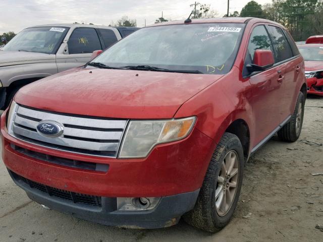 2FMDK3JC9ABA11810 - 2010 FORD EDGE SEL RED photo 2