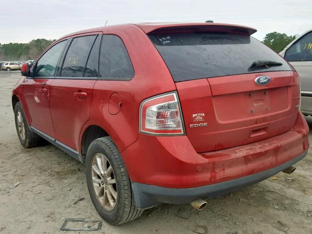 2FMDK3JC9ABA11810 - 2010 FORD EDGE SEL RED photo 3