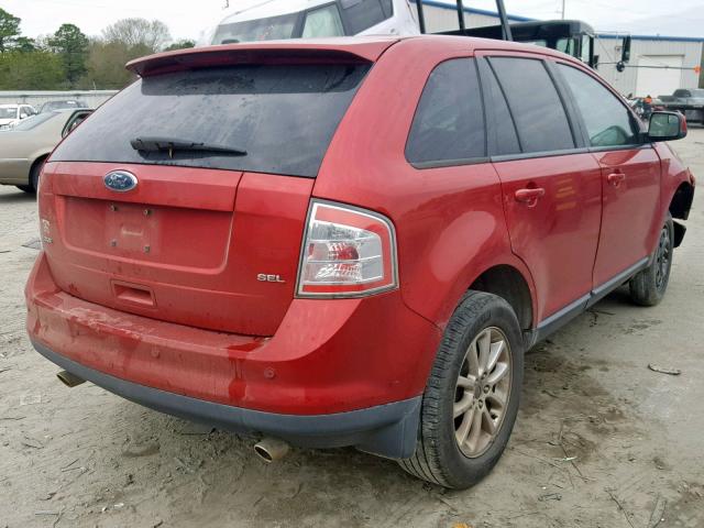 2FMDK3JC9ABA11810 - 2010 FORD EDGE SEL RED photo 4