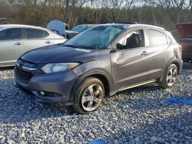 3CZRU5H74HM715036 - 2017 HONDA HR-V EXL GRAY photo 2