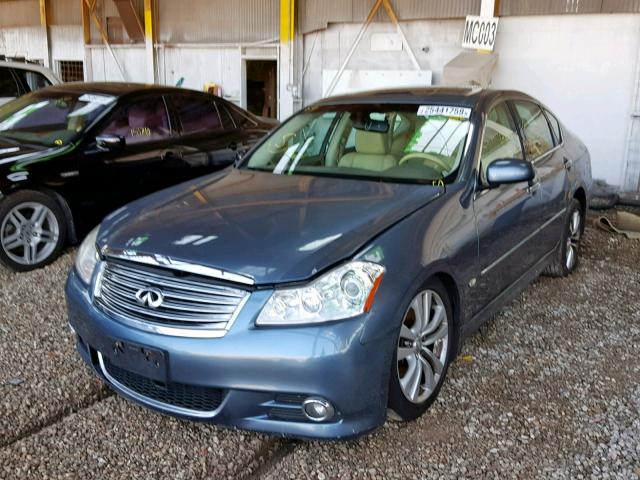 JNKAY01F68M651345 - 2008 INFINITI M35 BASE BLUE photo 2