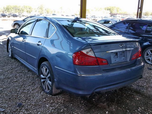 JNKAY01F68M651345 - 2008 INFINITI M35 BASE BLUE photo 3