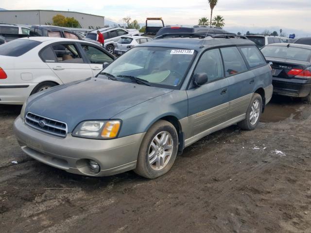 4S3BH665617655151 - 2001 SUBARU LEGACY OUT TWO TONE photo 2