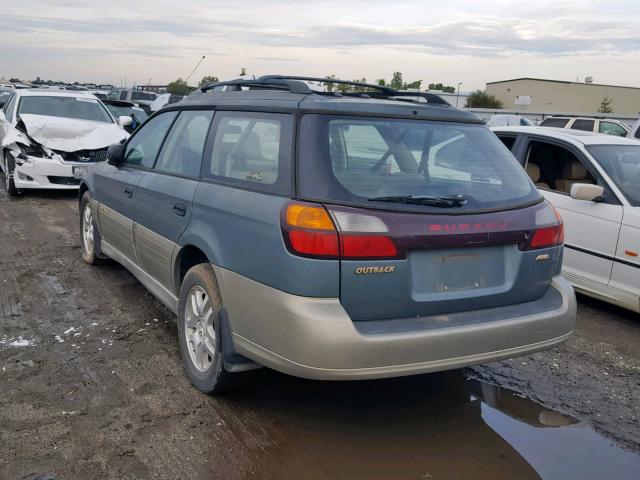 4S3BH665617655151 - 2001 SUBARU LEGACY OUT TWO TONE photo 3