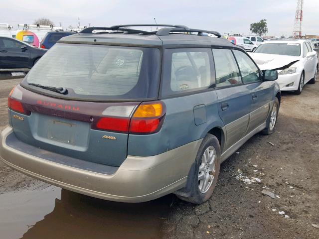 4S3BH665617655151 - 2001 SUBARU LEGACY OUT TWO TONE photo 4