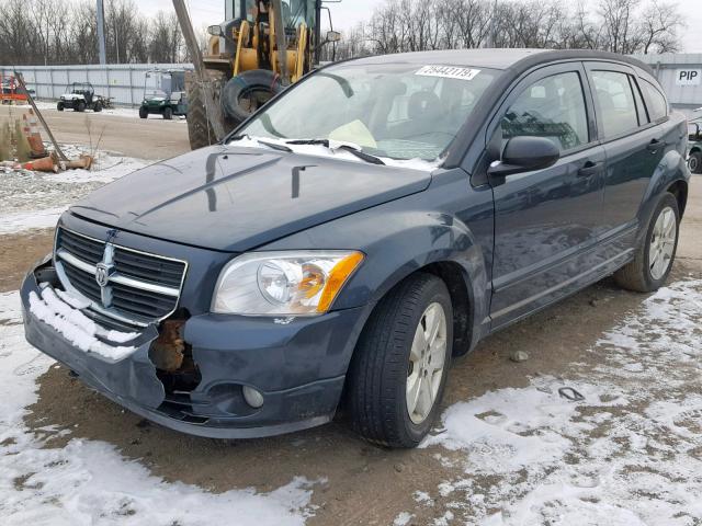 1B3HB48B27D150917 - 2007 DODGE CALIBER SX BLUE photo 2