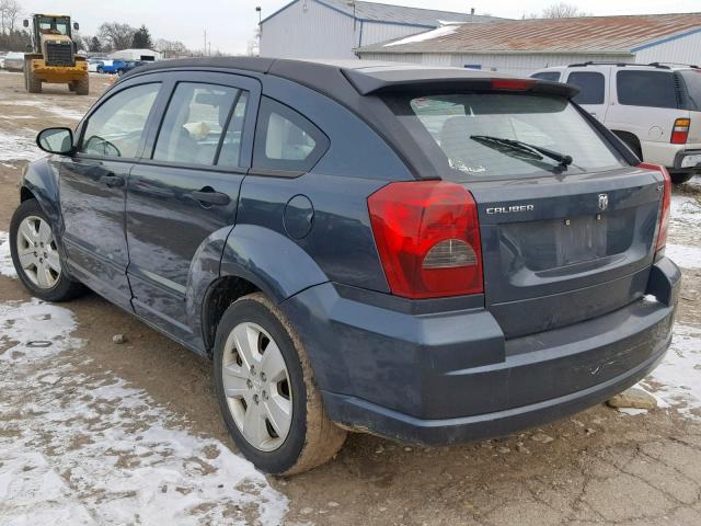 1B3HB48B27D150917 - 2007 DODGE CALIBER SX BLUE photo 3