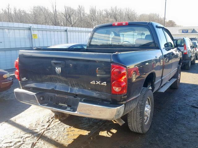 1D7KS28D77J534421 - 2007 DODGE RAM 2500 S BLACK photo 4