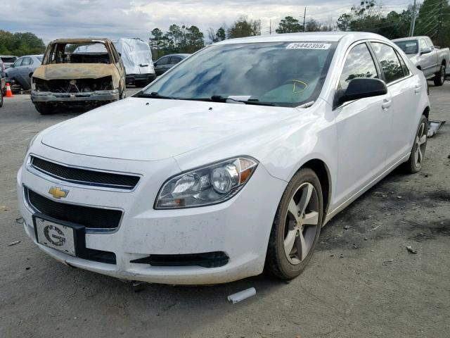 1G1ZB5E02CF102367 - 2012 CHEVROLET MALIBU LS WHITE photo 2