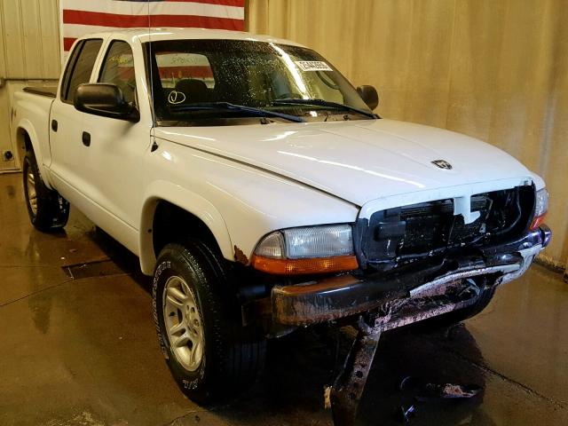 1D7HG38N83S256532 - 2003 DODGE DAKOTA QUA WHITE photo 1