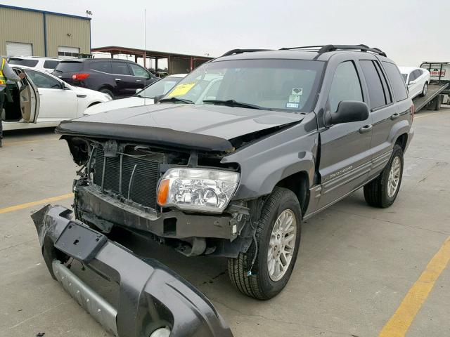 1J4GW58N44C317708 - 2004 JEEP GRAND CHER GRAY photo 2