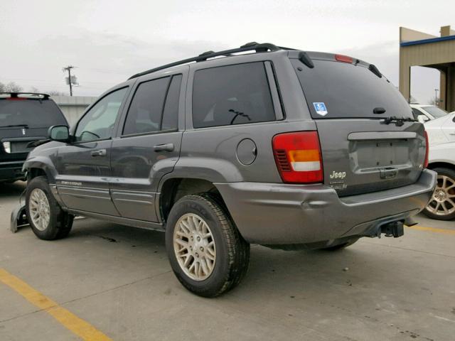 1J4GW58N44C317708 - 2004 JEEP GRAND CHER GRAY photo 3