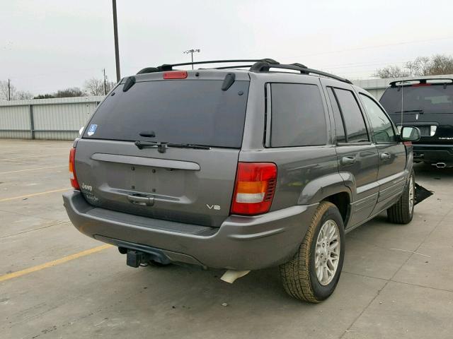 1J4GW58N44C317708 - 2004 JEEP GRAND CHER GRAY photo 4